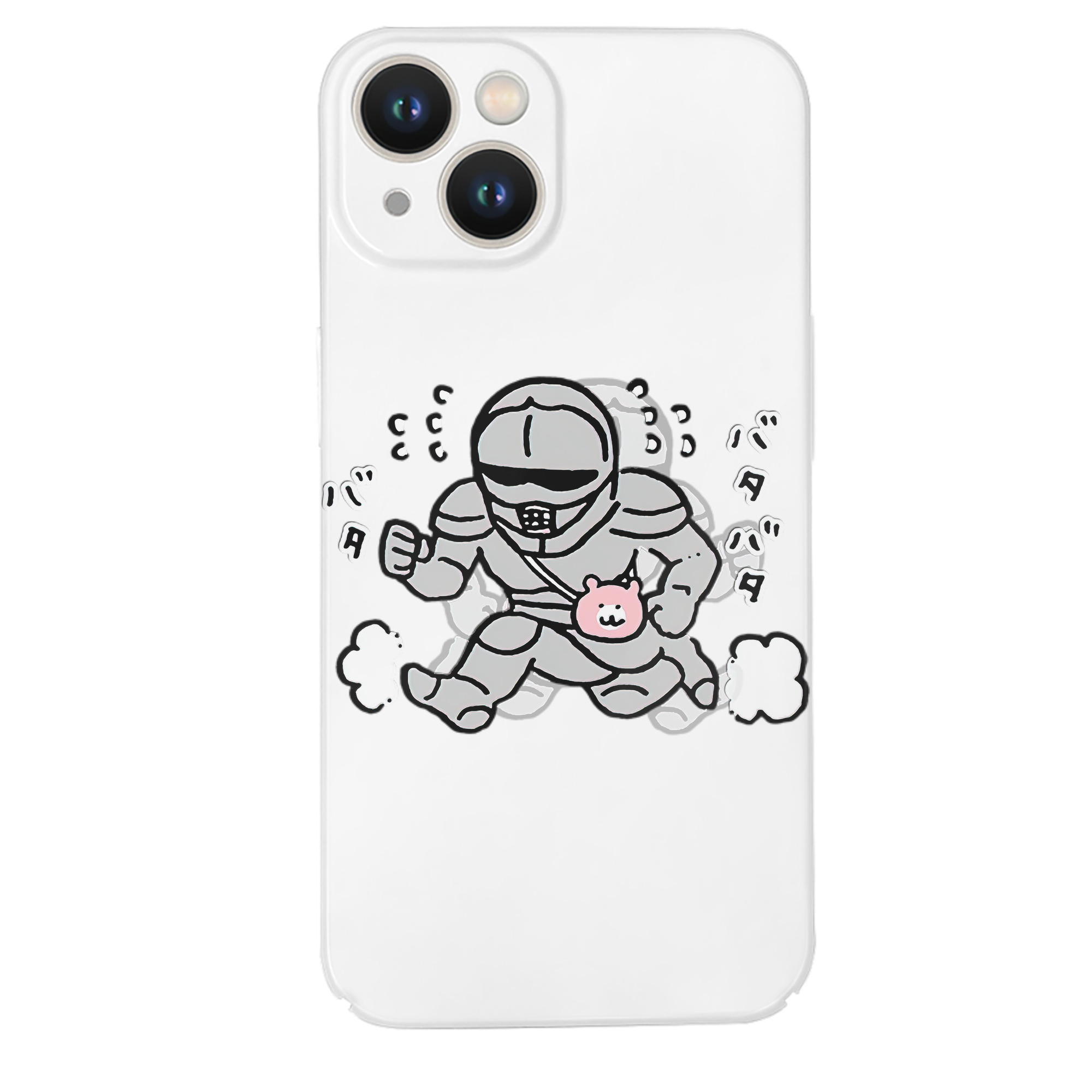 （画像用） ちいかわ 労働の鎧さん Chii-kawa Mr. Armor of Labor 【iPhone 14シリーズ対応】ハードケース